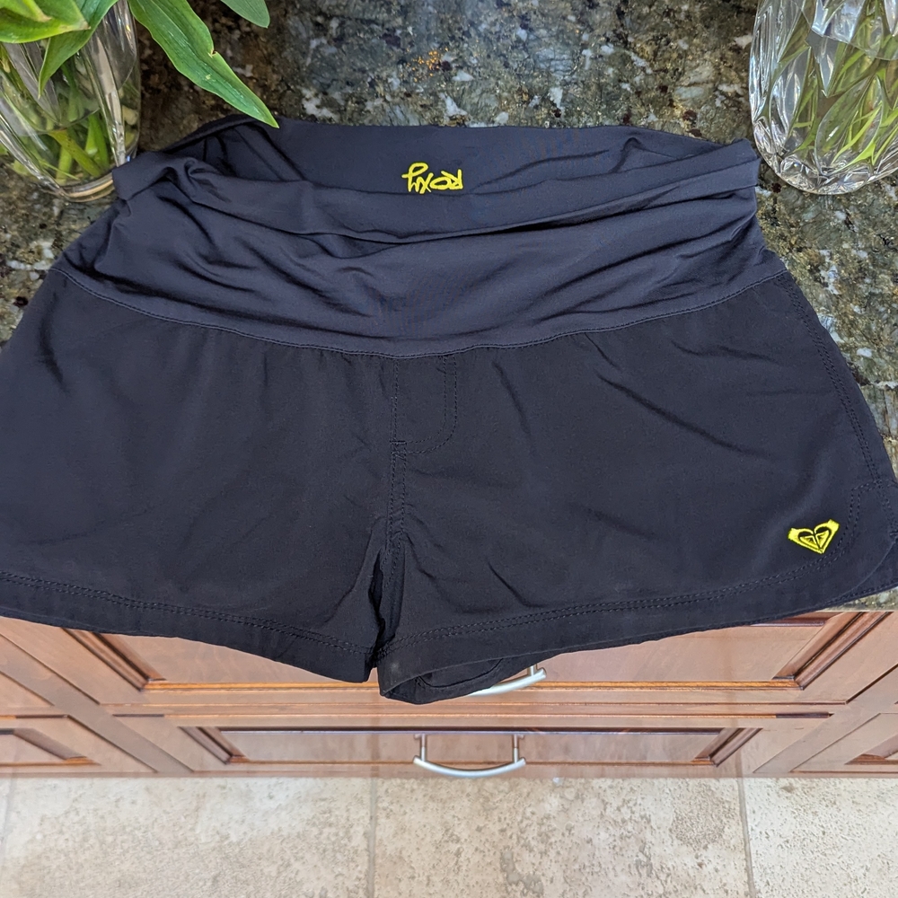 Roxy Black Athletic Shorts with Comfortable Waistband